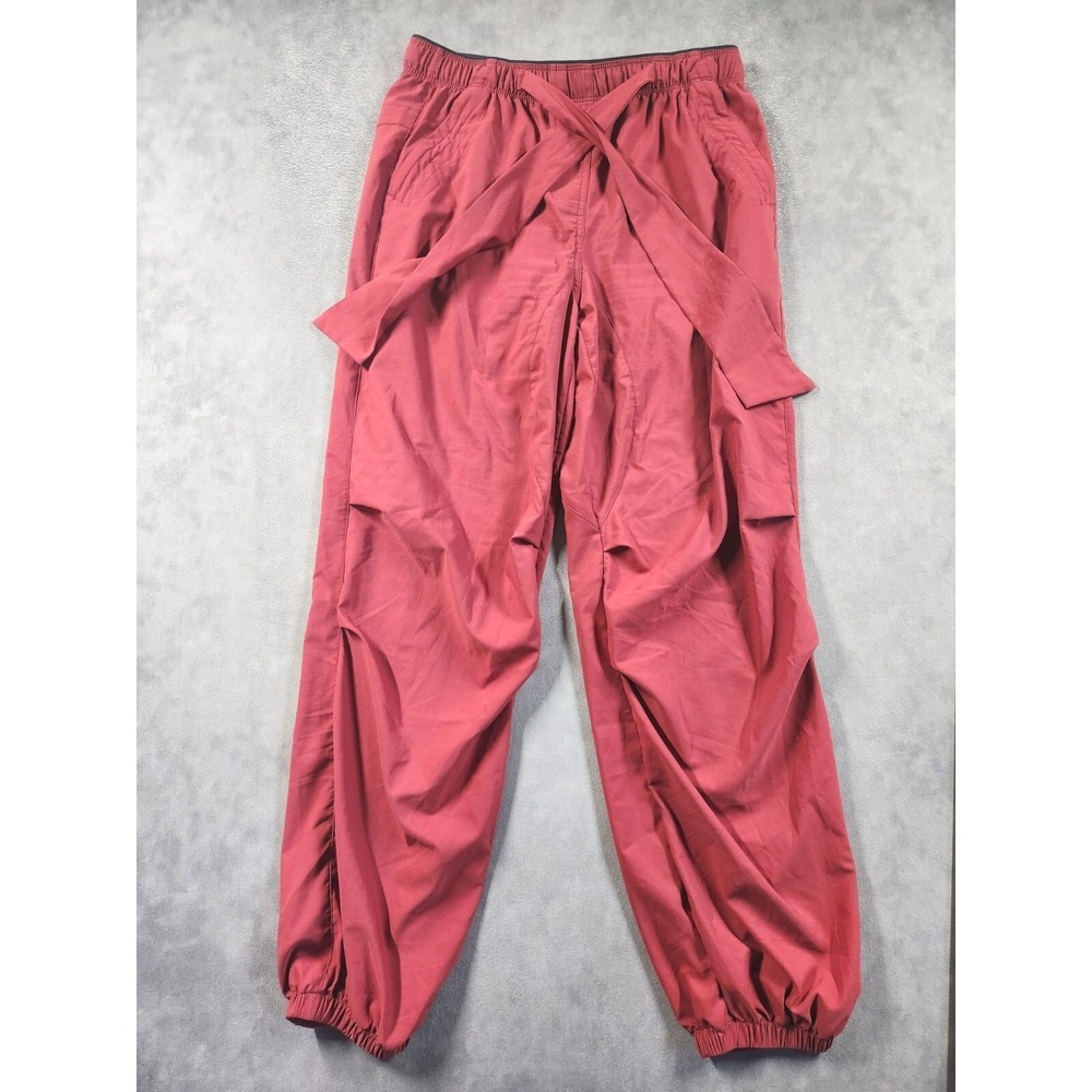 Paskho Serene Joggers Women's Small Red Comfort Sash Tie Travel Pant